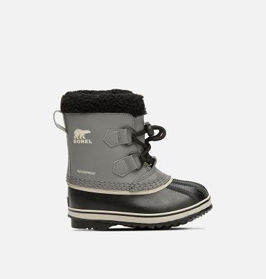 Sorel Yoot Pac Kids Boots Grey,Black - Boys Boots NZ8756492